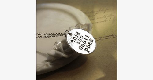BowLift | This Also Will Pass Pendant Necklace