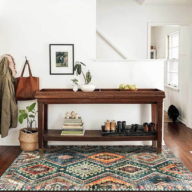 BowLift | Area Rug Tribal Polyester Washable Non Slip