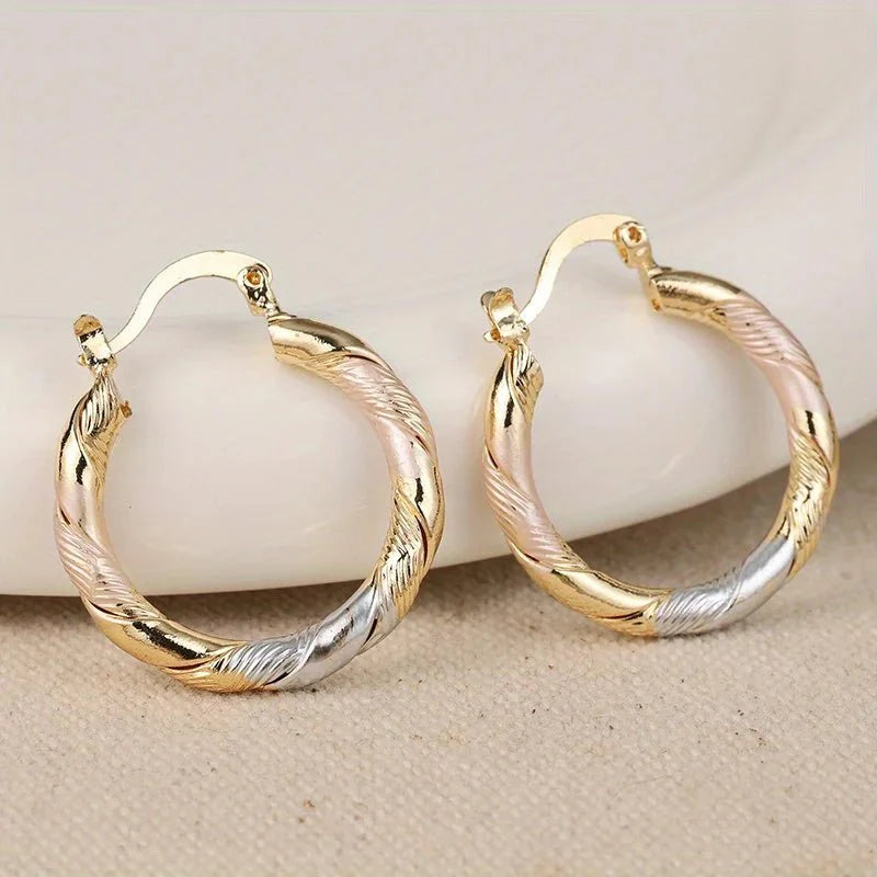 BowLift | Triple Contrast Wrap Hoop Earrings
