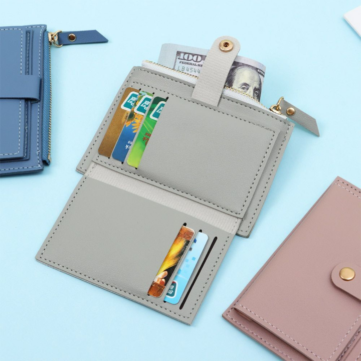 Compact Leather Wallet for Women Bowlift