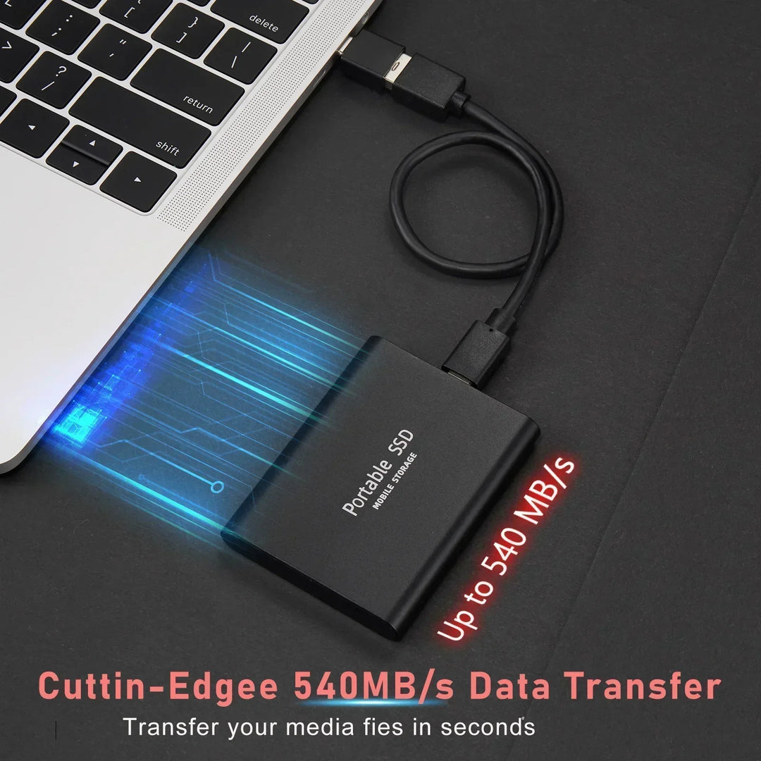 BowLift | Portable External SSD | USB 3.1 Type C Fast Storage | Up to 128GB