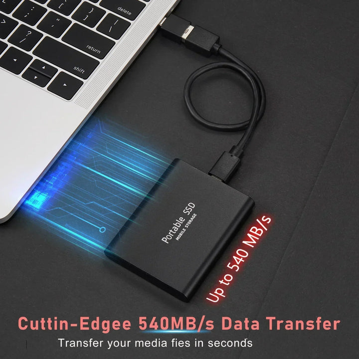 BowLift | Portable External SSD | USB 3.1 Type C Fast Storage | Up to 128GB