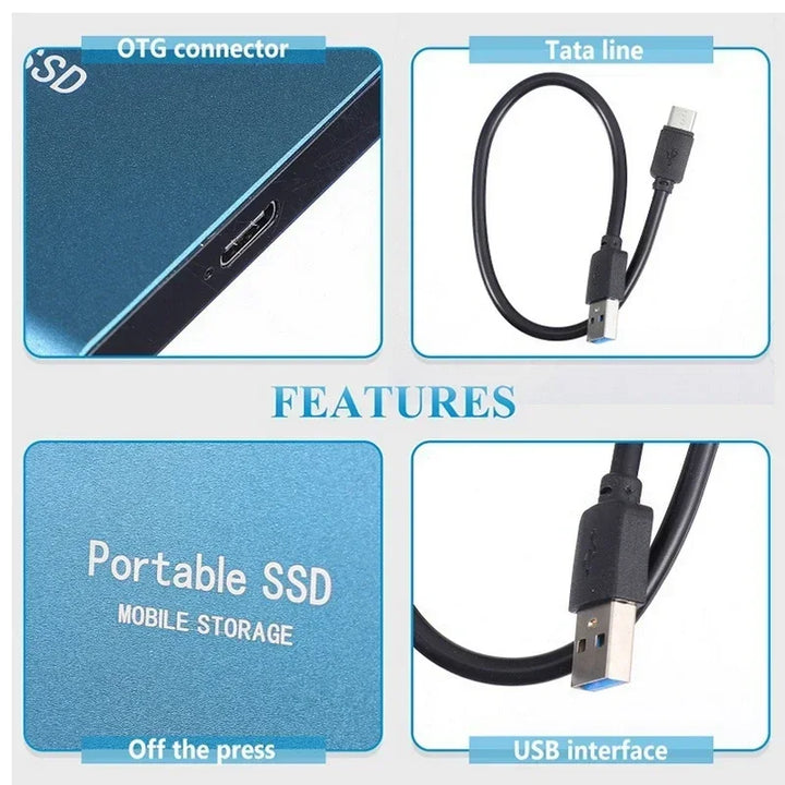BowLift | Portable External SSD | USB 3.1 Type C Fast Storage | Up to 128GB