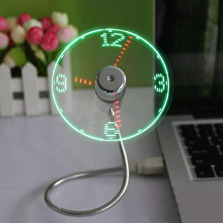 BowLift | Mini LED Light USB Fan Clock High Quality