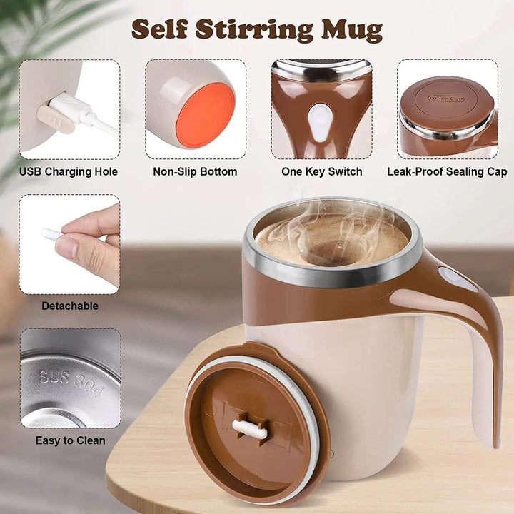 BowLift | USB Rechargeable Magnetic Stirring Mug - MagStir