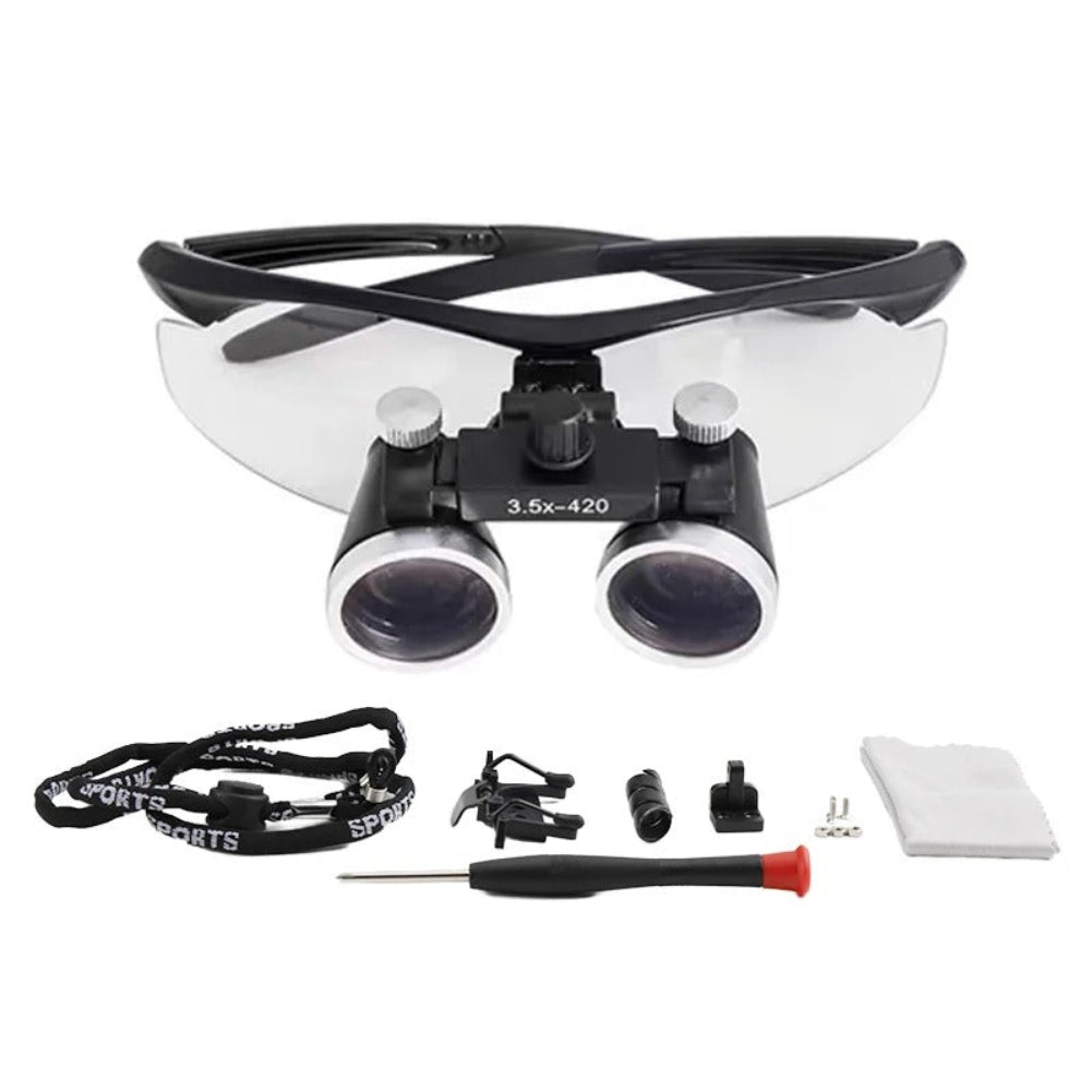 BowLift | Dental Loupes Magnifier with & LED Headlight for Precision Work