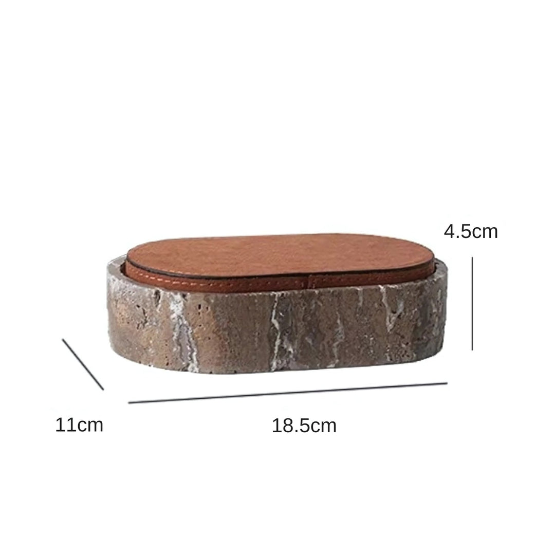 BowLift | Marble Leather Lid Jewelry Storage Box