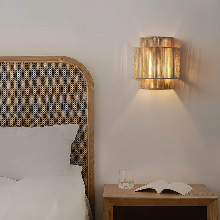 BowLift | Wall Light Rustic Rope Indoor Sconce
