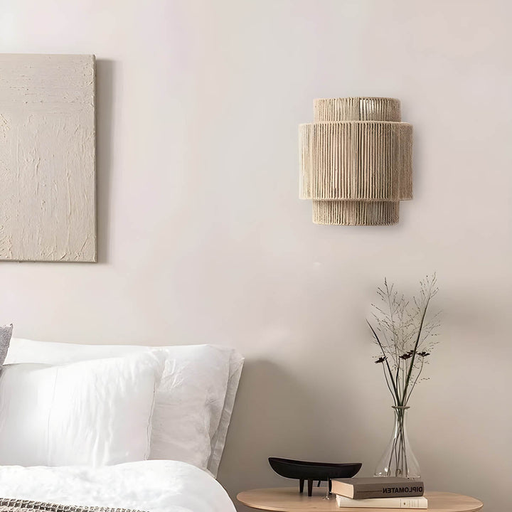 BowLift | Wall Light Rustic Rope Indoor Sconce