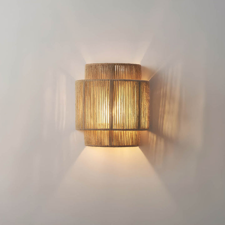 BowLift | Wall Light Rustic Rope Indoor Sconce