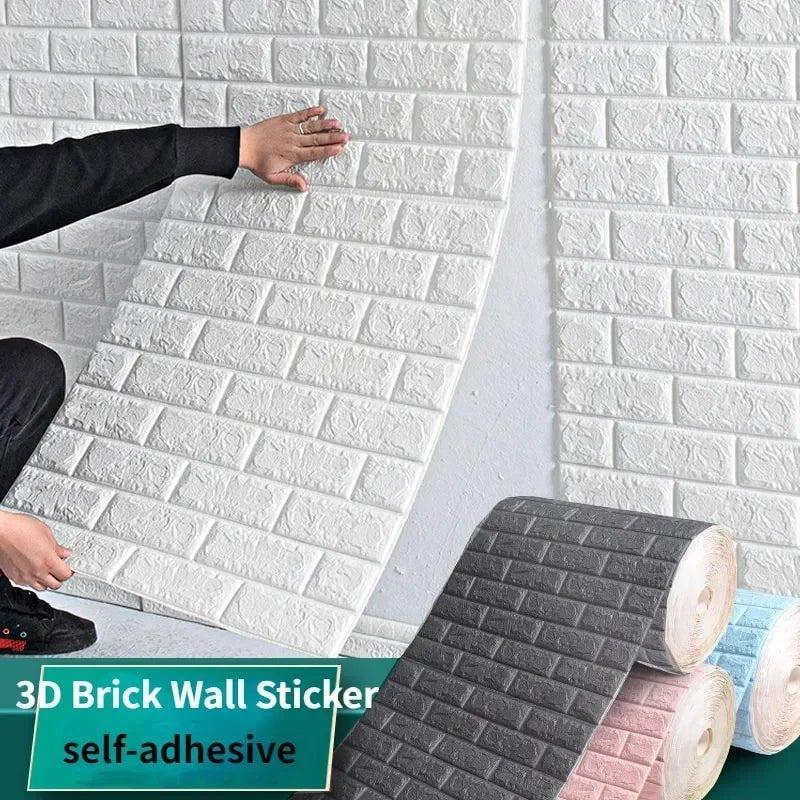BowLift | WALLFORM – 3D Foam Brick Pattern Wallpaper