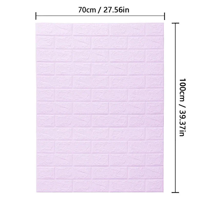 BowLift | WALLFORM – 3D Foam Brick Pattern Wallpaper
