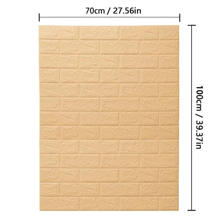 BowLift | WALLFORM – 3D Foam Brick Pattern Wallpaper