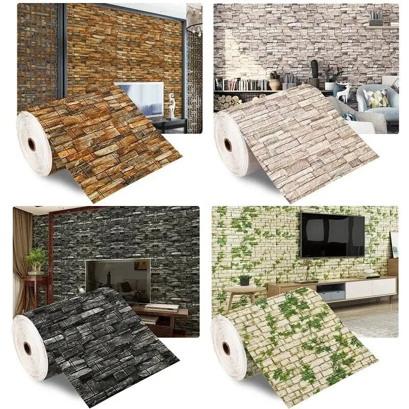 BowLift | WALLFORM – 3D Foam Brick Pattern Wallpaper
