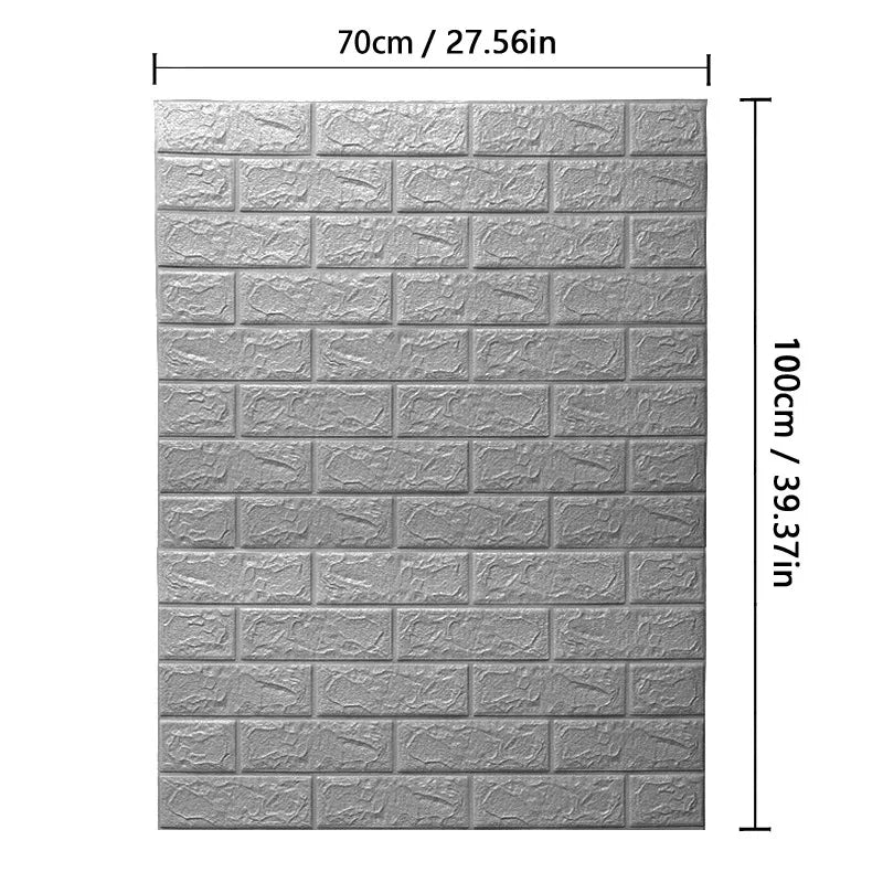 BowLift | WALLFORM – 3D Foam Brick Pattern Wallpaper