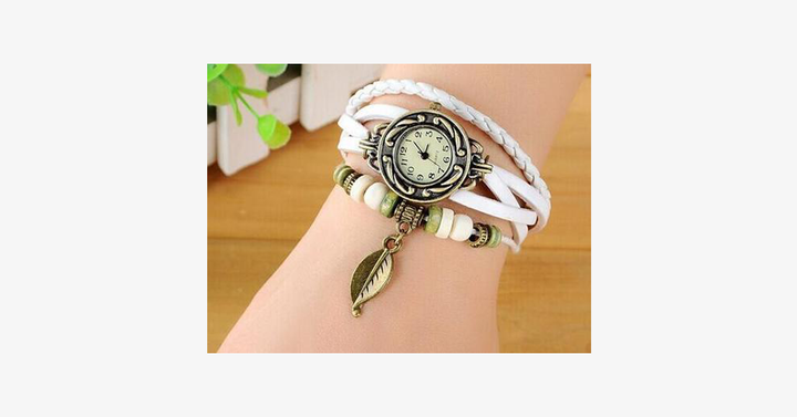 BowLift | The Boho-Chic Leaf Vintage Watch