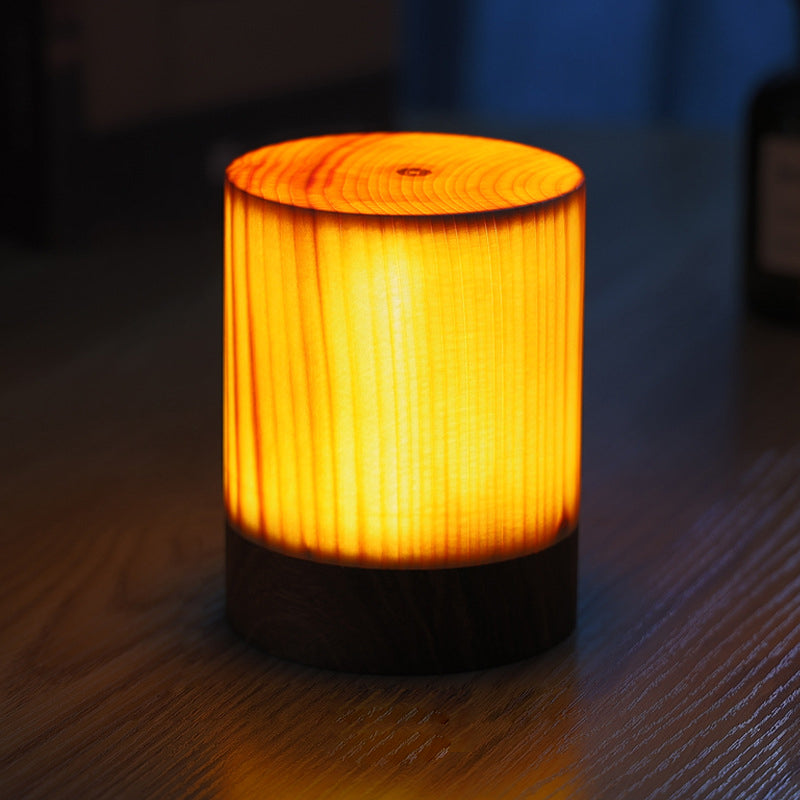 BowLift | Table Lamp with Touch Control Wood Finish