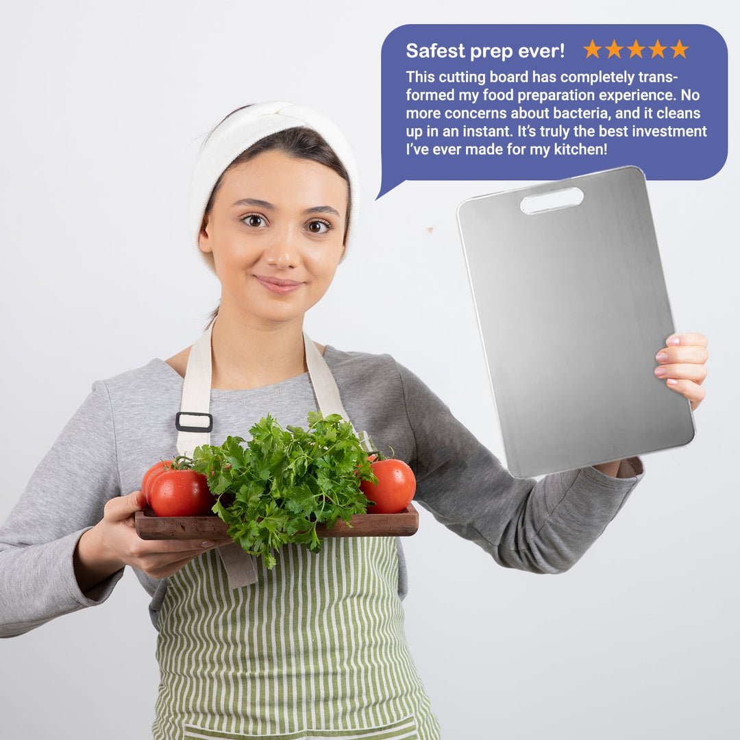 Stainless Steel Cutting Board - Resists stains and scratches Bowlift