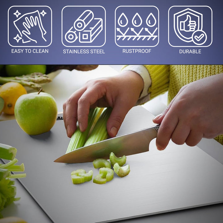 Stainless Steel Cutting Board - Resists stains and scratches Bowlift