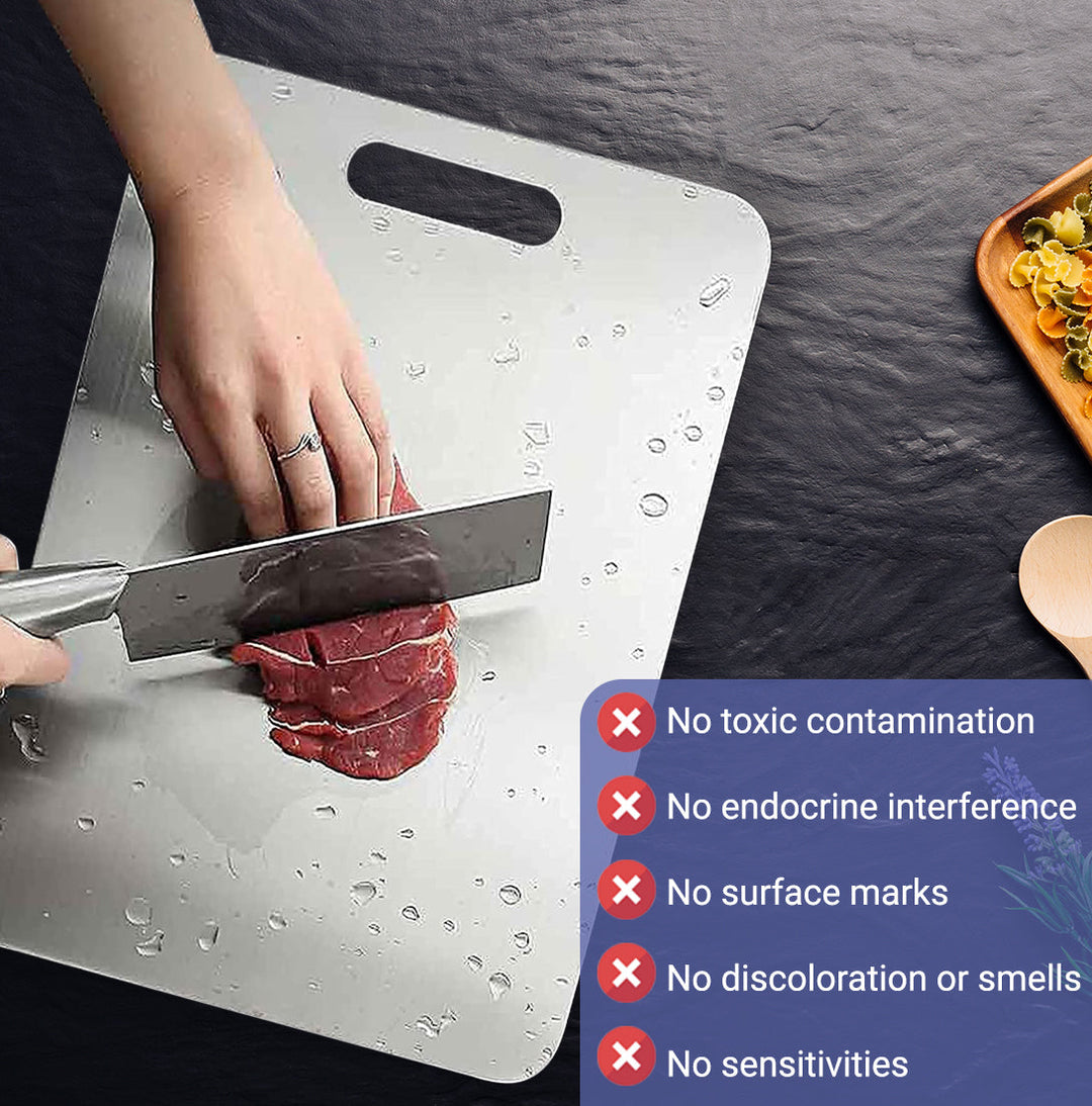 Stainless Steel Cutting Board - Resists stains and scratches Bowlift