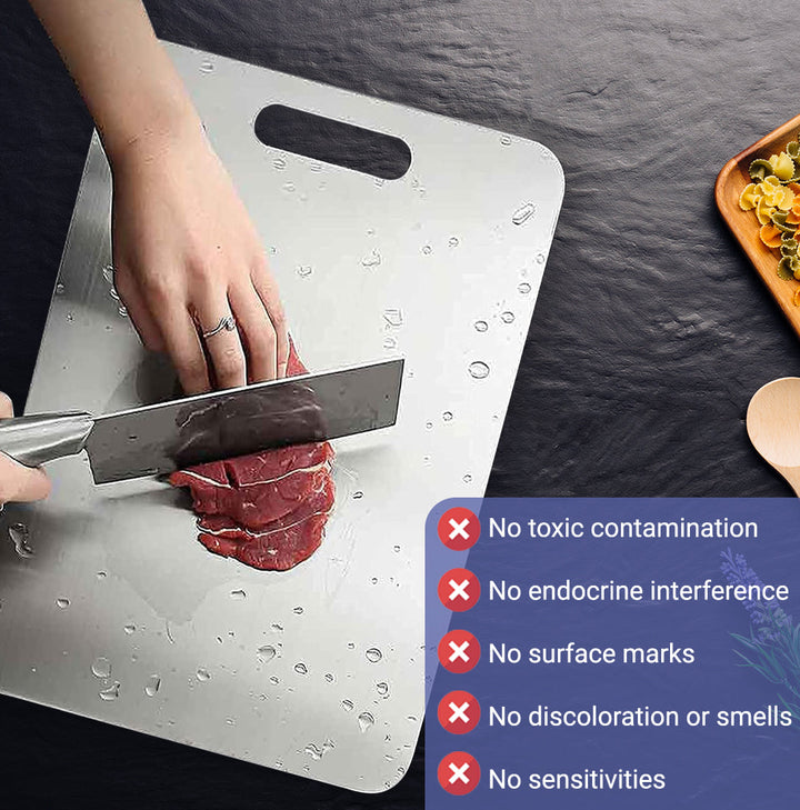 Stainless Steel Cutting Board - Resists stains and scratches Bowlift