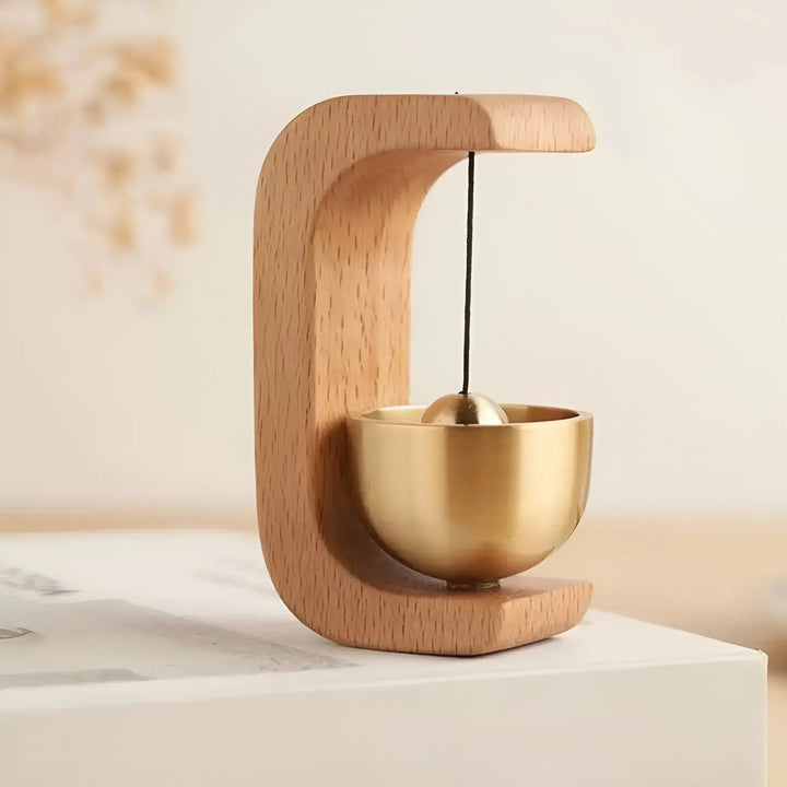 BowLift | Door bells - Melodic - Decorative wood - Japanese style - Singing bowl bell