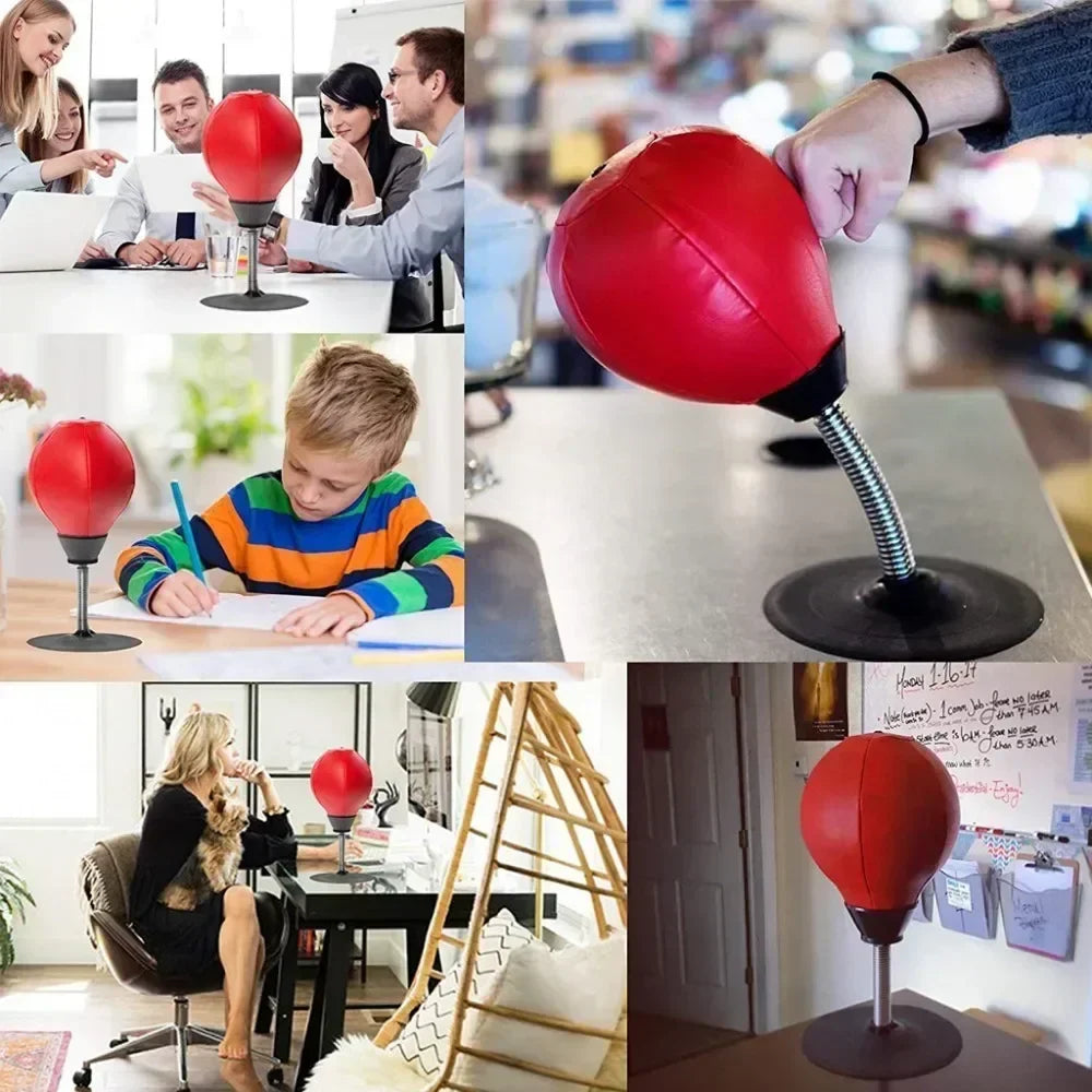 Desktop Punching Bag - For Adults & Kids Easy Setup Bowlift