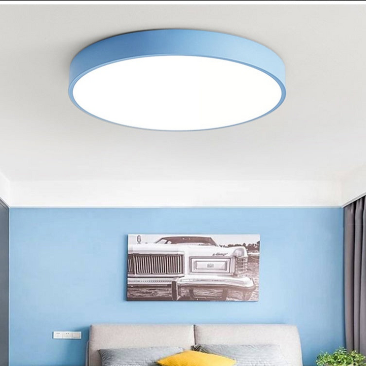 BowLift | Wood Macaroon Circular Ceiling Light